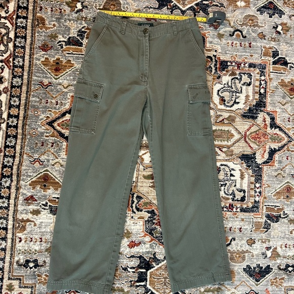 Lauren by Ralph Lauren green/khaki cargo pants in women’s 8P - Picture 7 of 7